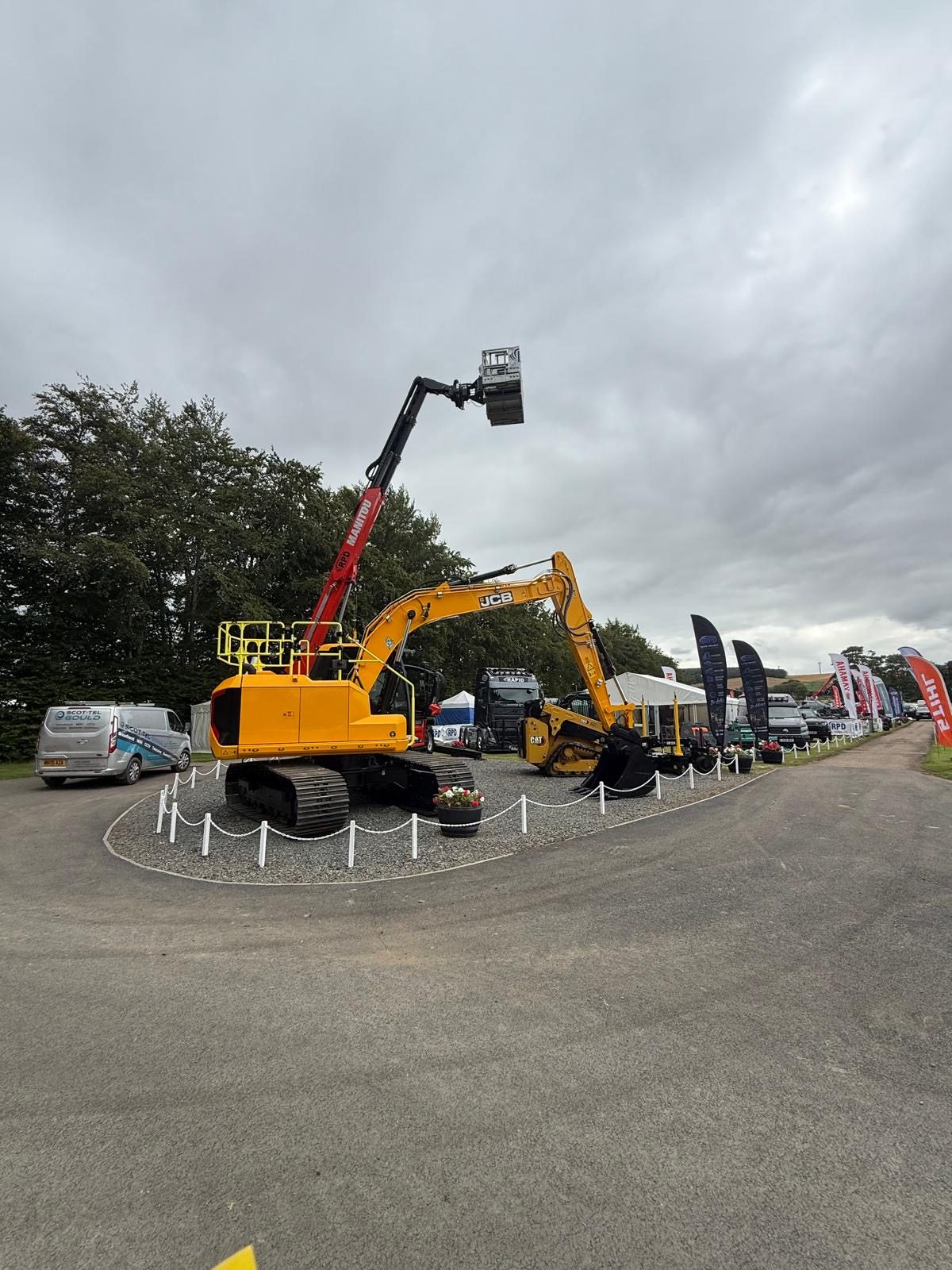 RPD JCB 150X HD excavator on display with RPD plant
